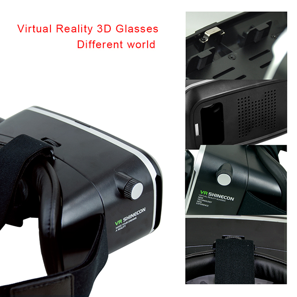 VR Shinecon high quality vr 3d glasses virtual reality 3d glasses low price HMD 3d vr box2