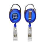 Carabiner Badge Holder Reel Clip Retractable Oval Shape With Custom Logo