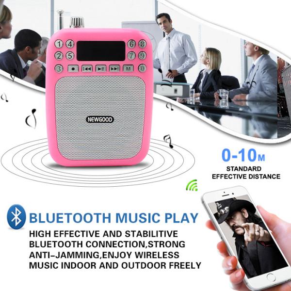 Quality Bluetooth mp3 music player with voice amplifer,voice recorder and FM radio function for sale