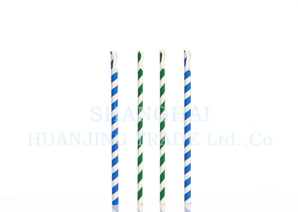 Quality Recyclable Undyed Paper Milkshake Straws  Compostable With Food Safe Ink for sale