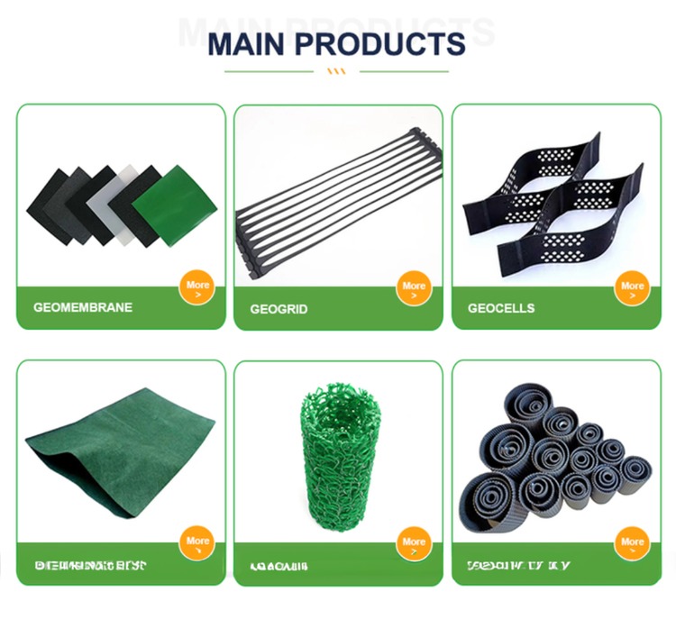 4mm-8mm Thickness HDPE Composite Net Drainage Net at Direct Supply for White Color