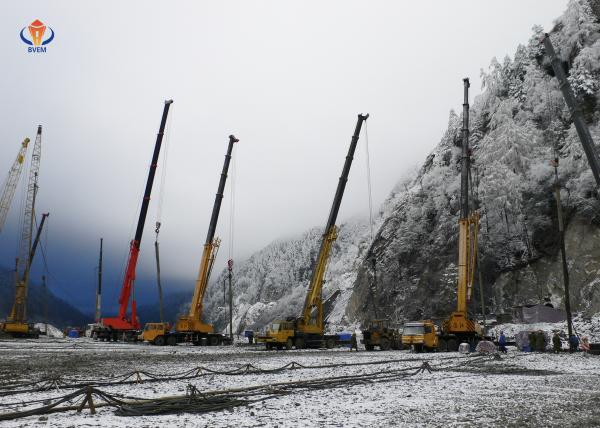 Quality 150 KW Electric Vibrating Floater Vibro Compaction Stone Columns Foundation Improvement for sale