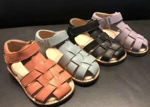 China Soft Sole Magic Tape Band Kids Closed Toe Sandals on sale