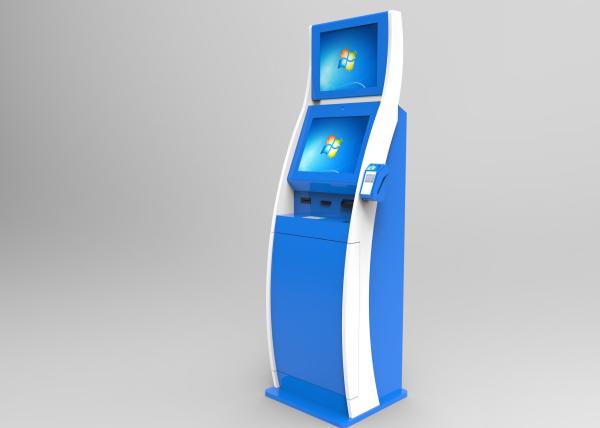 Dual Screen Multifunction Kiosk Free Floor Standing Model Custom Design