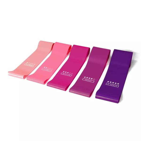 Quality 60*5cm 40LB Natural Latex Resistance Bands Exercise Stretch Bands for sale