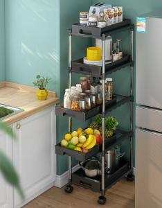 Buy cheap 5 Tiers Freestanding Kitchen Rack , Kitchen Storage Cart For Vegetable ODM product
