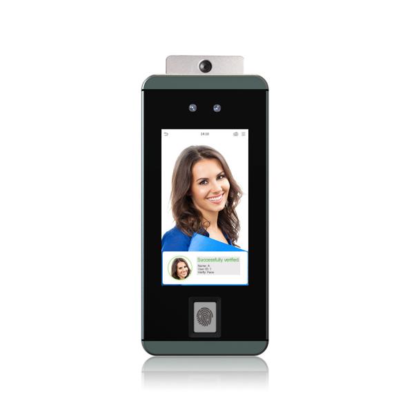 Touch Screen TCP/IP Face Biometric Attendance System Support Temperature