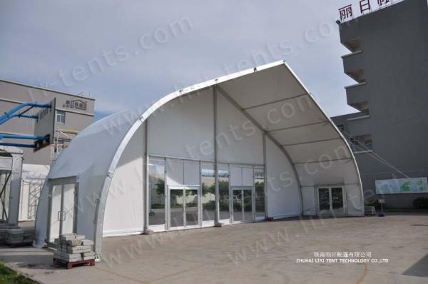 Quality 20m Span Curve Tent For In Middle East for sale