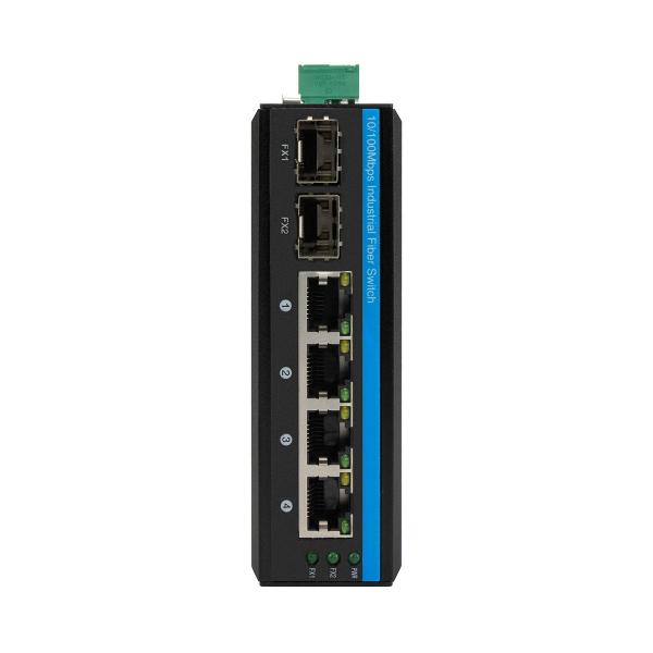 Quality full duplex 4SFP 6 Port Poe Switch industrial 2RJ45 IEEE 802.3x mini ethernet switch for sale