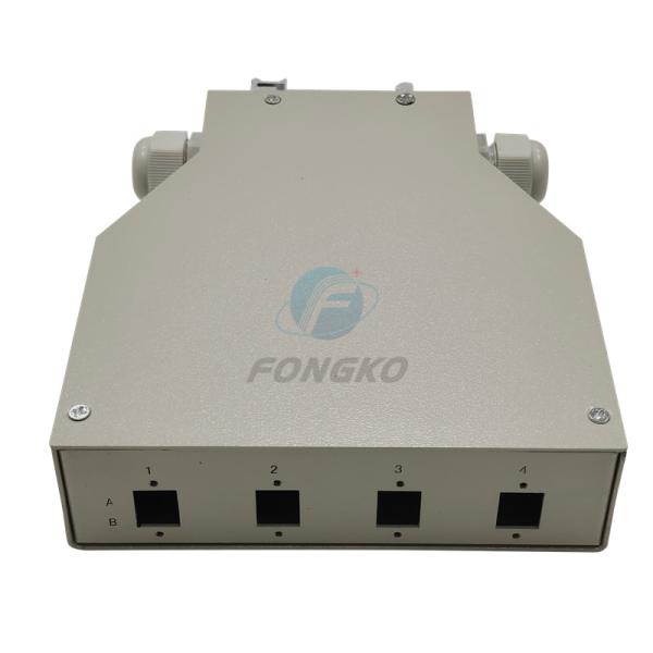 8 Core Ftth Fiber Optic Termination Box 4 Ports Lc Duplex