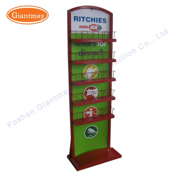Quality Multi Purpose five tier metal shelf Wire Seed Display Stand for sale