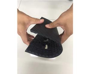 China Ultra Thin Soft Flexible Led Display Panels , RGB Foldable Led Display Power Saving on sale