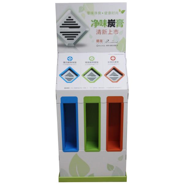 Quality BWCD201918 Car fragrance Corrugated Merchandiser Display ecyclable Cardboard Floor Display Stands for sale