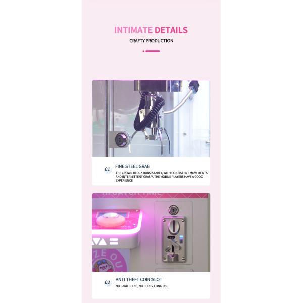 Kids indoor games claw machine small mini claw machine toy for kids shopping mall machine