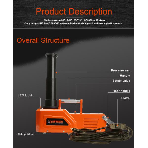 rear Handle Mechanical Jack 15 Ton , Professional Hydraulic Jack
