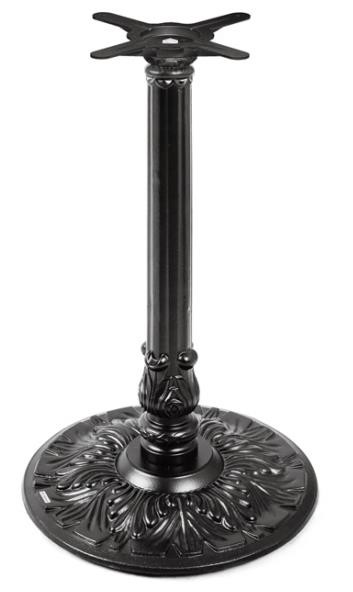 Vintage Table base Sturdy Round Table leg Ornamental Table leg Cast Iron Powder Coat
