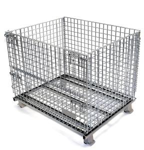 China Collapsible Wire Mesh Cage Pallet Racking Heavy Duty Warehouse Rack on sale