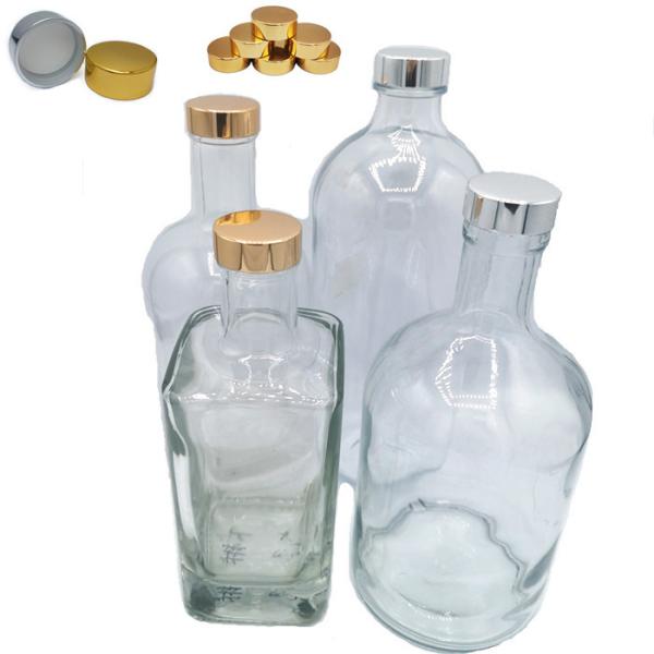 Round Tamper Evident Aluminum Plastic Screw Top Wine Bottle Caps Covers 28mm