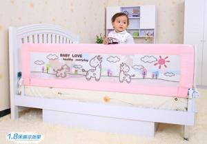 Modern Safety Portable Bed Guard Rails For Toddlers With Cartoon Picture