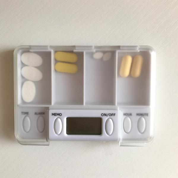 Quality Medication Electronic Pill Box Dispenser With Timer Alarm Digital Smart Organizer Bottle for sale