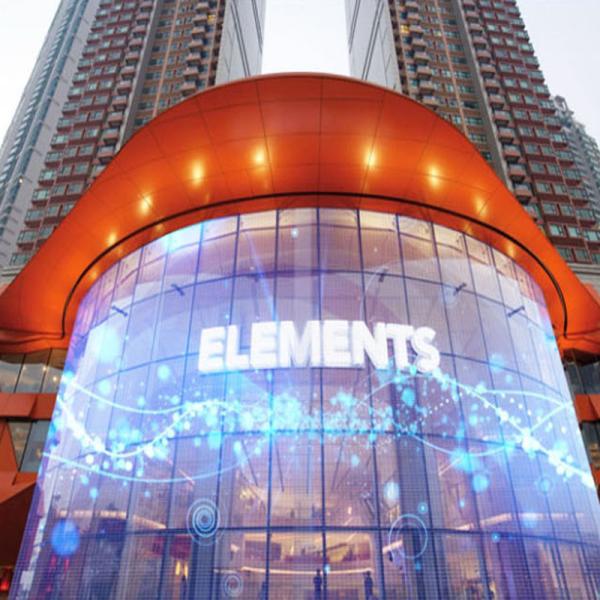 TV P2.5 P3.91 Transparent LED Display Screen LED Display Curtain Window Glass