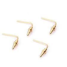 Water Proof Right Angle Pogo Pin +/-0.05MM Tolerance Male Terminals