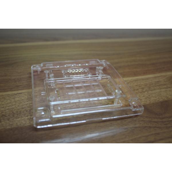 PC / PMMA Plasic Rapid Prototype Machining Customized Size Amber Clear Color