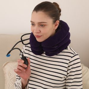 ISO13485 3 Layer Inflatable Cervical Neck Traction Device Portable