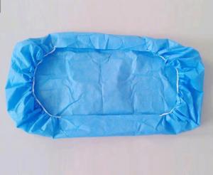Buy cheap Eco Friendly Blue Disposable Fitted Bed Sheets With 2 Elastics product