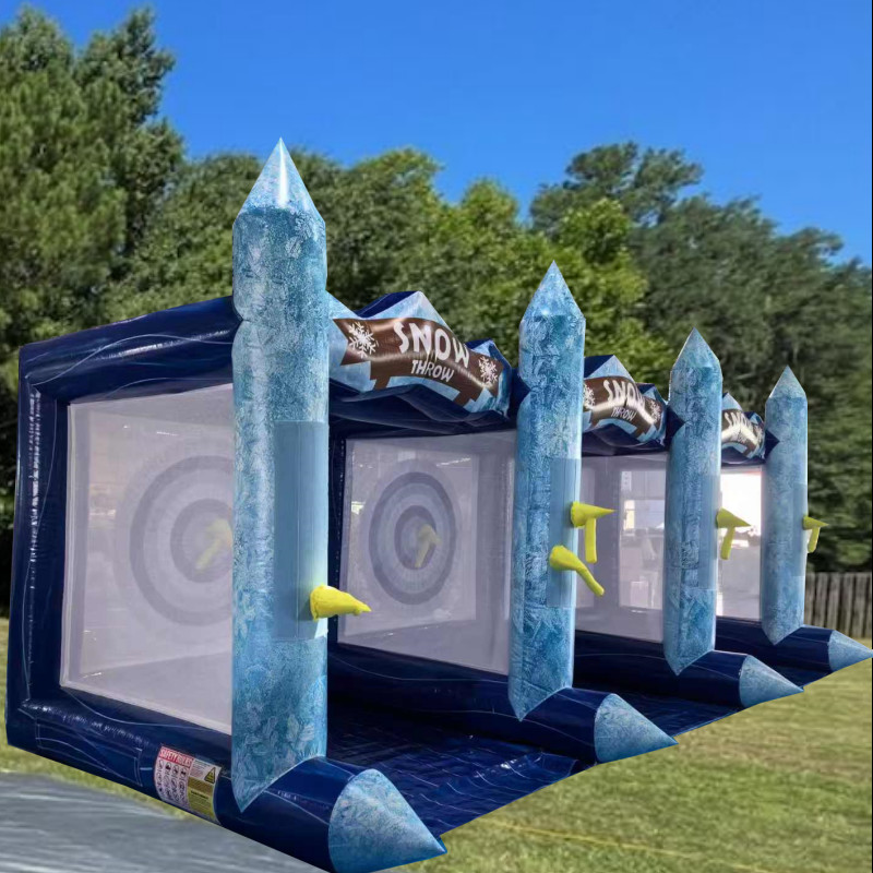 Inflatable Axe Throwing Game Inflatable Ball Toss Target Dart Board Game Velcro axes