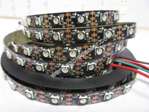China ws2812b black led black pcb digital rgb led strip on sale
