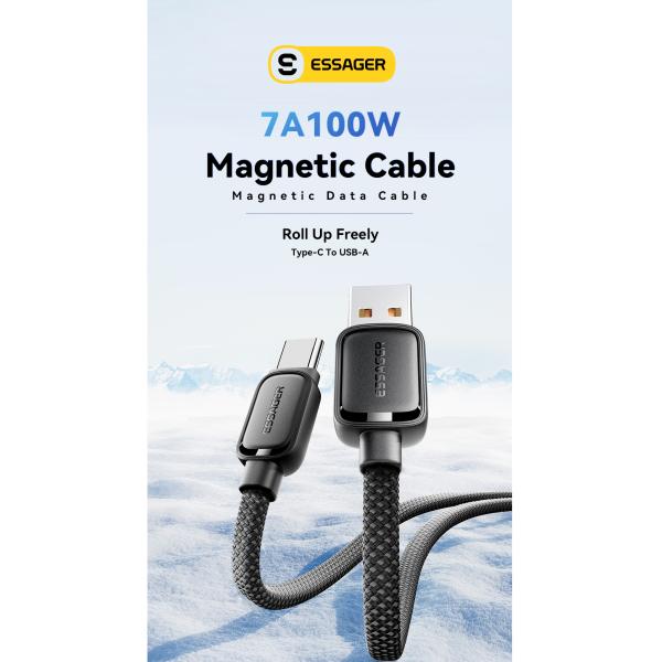 USB A To USB C Magnetic Cables Fast Charging 100W ES-X56 Series