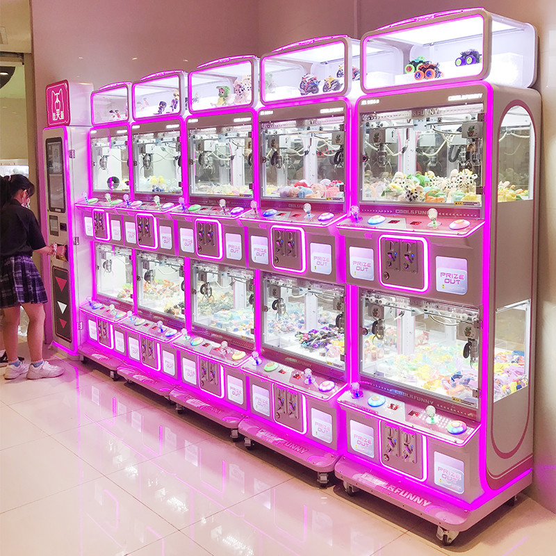 Smaller Size 2 Players Crane Plush Machine Mini Claw Doll Machine Crane Claw Machine Kits For Sales