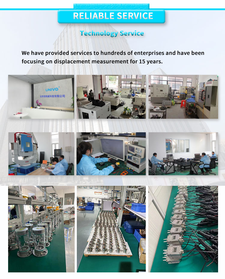 3Vrms Power Supply UNIVO UHRBY Distance Measuring Sensor for Linear Displacement