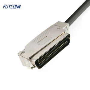 100pos RJ21 Telco Trunk Cable Assembly One End With 2pcs Connector
