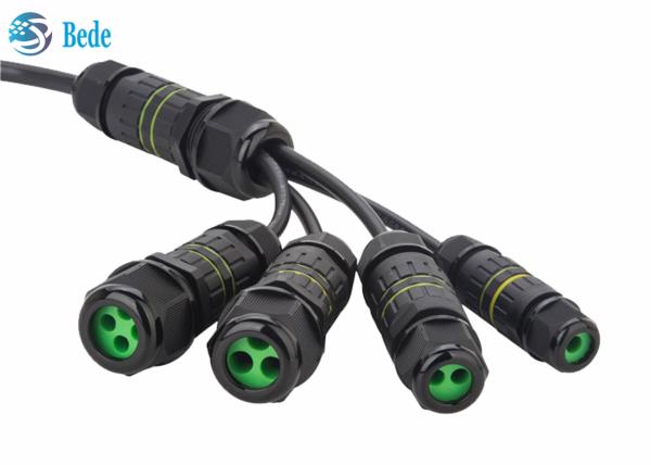 Quality Waterproof Cable Connectors IP68 4 Pins Output 2~4 Wires For Musical Fountain Outdoor Lighting for sale