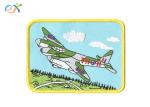 Customized Aircraft Iron On Embroidered Patches With 85% Embroidery