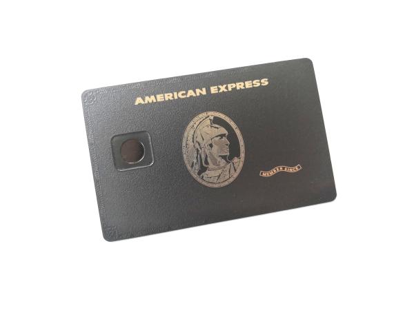 Quality Big Chip Hole Frosted Laser Engrave Matt Black Metal Cards for sale