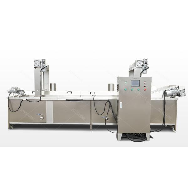 120kw 304 Stainless Steel French Fries Fried Chicken Fish Processing Line Electrical Water-oil Deep Fryer