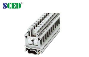 Buy cheap Power Distribution Feed Through Terminal Blocks AWG 22-4 Mount Terminal Connector product