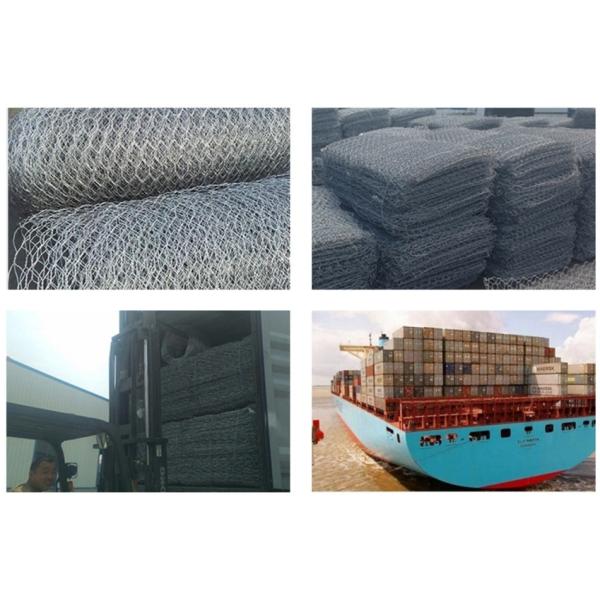 Double Twisted Hexagonal Woven Galvanized Gabion Wire Baskets
