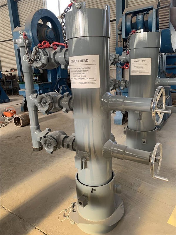AISI 4145H Oilfield Cementing Tools Double Plug Top Drive Rotating Cement Head For Casing