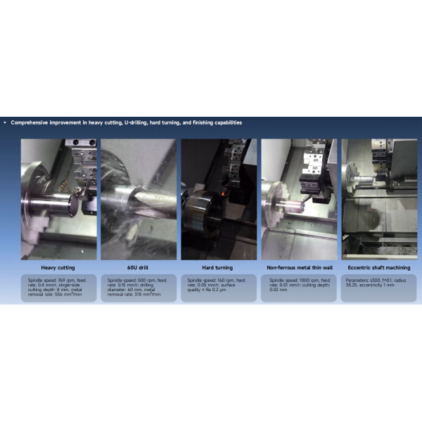 SMTCL Precision Metal Turning Lathe Machine HTC30H Automobile Bearing Processing Bar Feeder CNC Lathe
