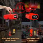 Electric Chain Hoist with Quick Voltage Switching and Adjustable Limit Switches