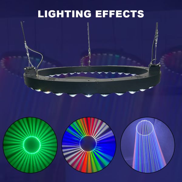3m Round LED lifting ball DMX Winch LED Kinetic Light Lifting Machine for Wedding