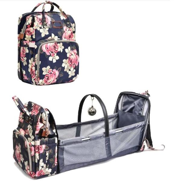 Quality Portable Folding Diaper Bag Backpack Changing Bed With Mosquito Net Mattress for sale