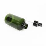 Sloping Shoulder Plastic Cosmetic bottle packaging empty pet bottle with spray