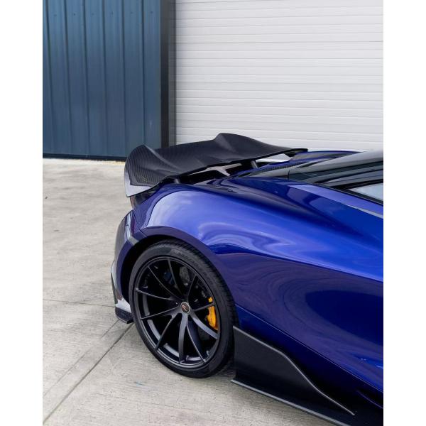 Blue 720s Wide Body Kit McLaren Carbon Fiber Front Lip Diffuser Spoiler Kit