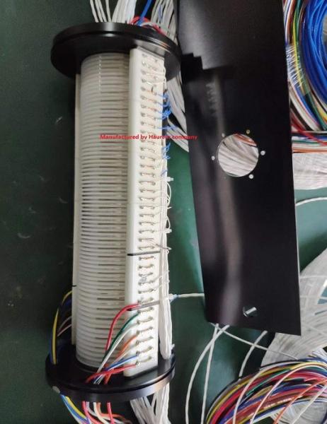 Quality 56 Circuits Through Hole Slip Ring Solutions 400RPM Low Friction for sale