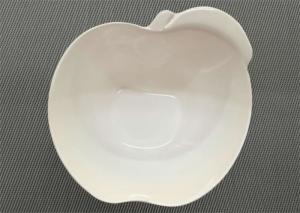 China Apple Shape Melamine Dinnerware Bowl Diameter 15cm Weight 154g White Porcelain Bowl on sale